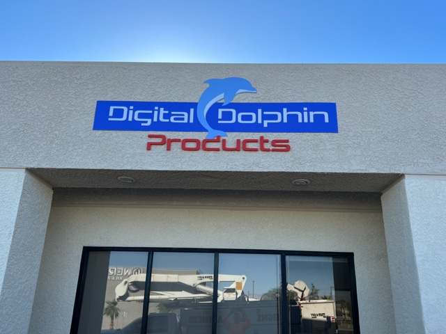 Digital Dolphin Products Building Sign